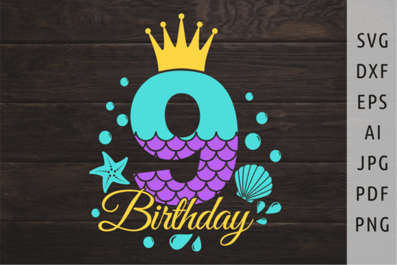 Download Mermaid Birthday Svg Mermaid Number Svg - Mermaid birthday Collection