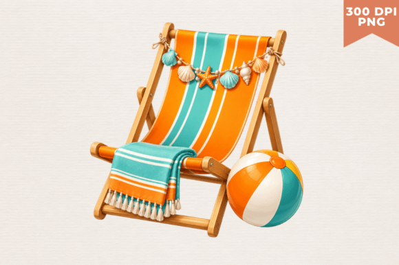Download Vintage Beach Chair Clipart PNG,Beach - Beach chair Collection