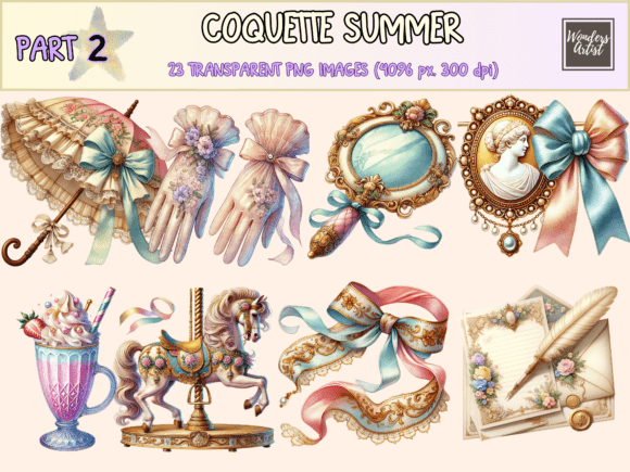 Download Coquette Summer P2 Clipart - Summer Collection