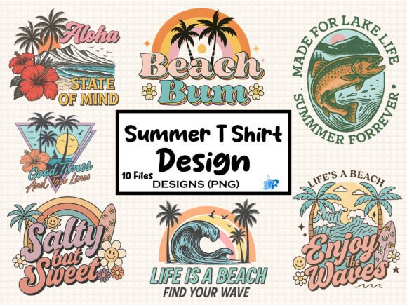 Download Retro Summer Bundle Sublimation - Summer Collection