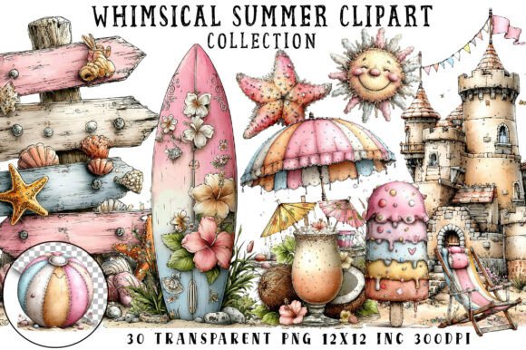 Download Whimsical Summer Clipart - Summer Collection