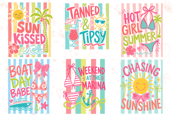 Download Retro Trendy Girl Summer Sublimation PNG - Summer Collection
