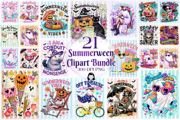 Download Summerween Vibes Sublimation PNG Clipart - Summer Collection
