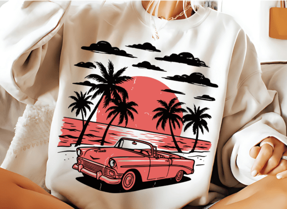 Download Retro Summer Png,Vintage Summer Beach - Summer Collection