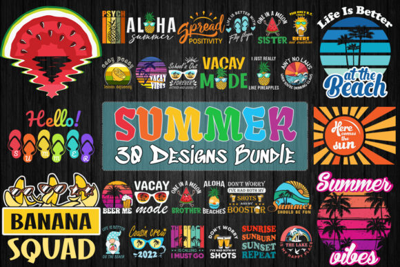 Download Summer Bundle SVG 30 Designs - Summer Collection