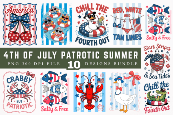 Download 4th of July Patriotic Summer Sublimation - Summer Collection