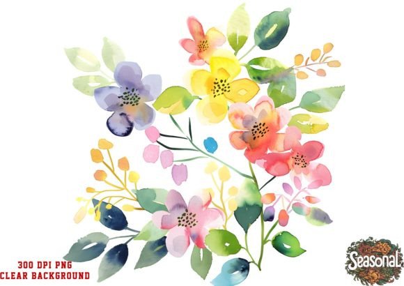 Download Summer Flower Watercolor Clipart - Summer Collection