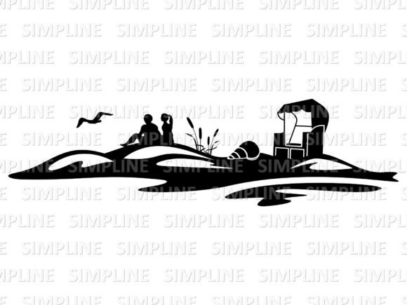 Download SUMMER BEACH Beach Chair Silhouette - Beach chair Collection