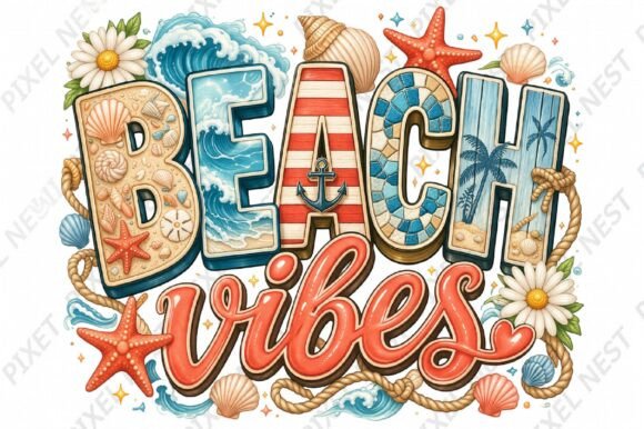 Download Beach Vibes Summer Sublimation PNG - Summer Collection
