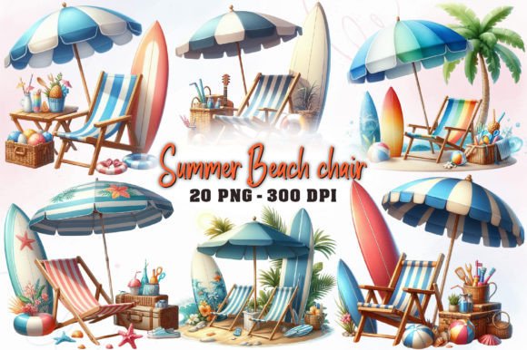 Download Summer Beach Chair Sublimation Clipart - Premium Resources