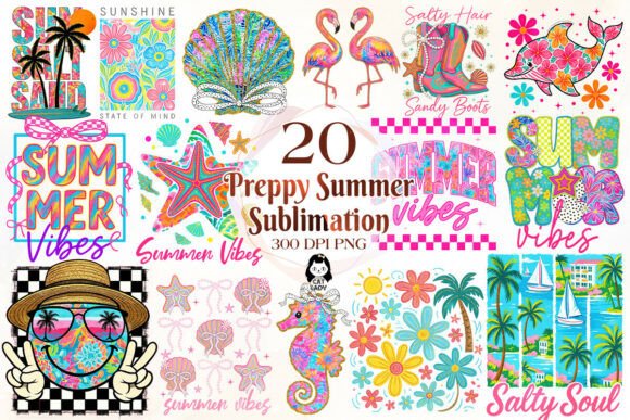 Download Preppy Summer Sublimation Bundle - Summer Collection
