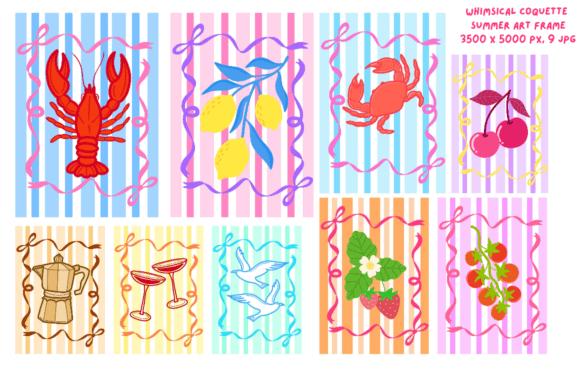 Download Whimsical Coquette Summer Art Frame - Summer Collection