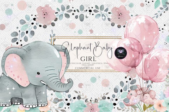Download Elephant Baby Girl Clipart - Elephant Collection