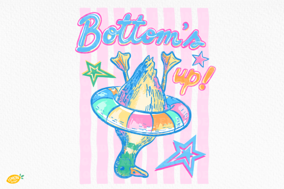 Download Preppy Summer Duck Bottoms Up PNG - Summer Collection