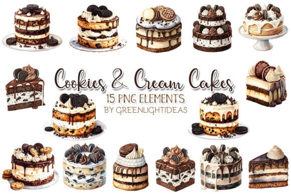 Download Cookies and Cream Cakes, Desserts PNG - Cakes Collection