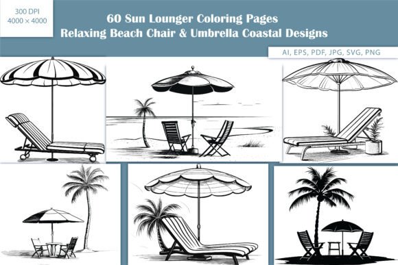 Download 60 Beach Chair Coloring Pages - Beach chair Collection