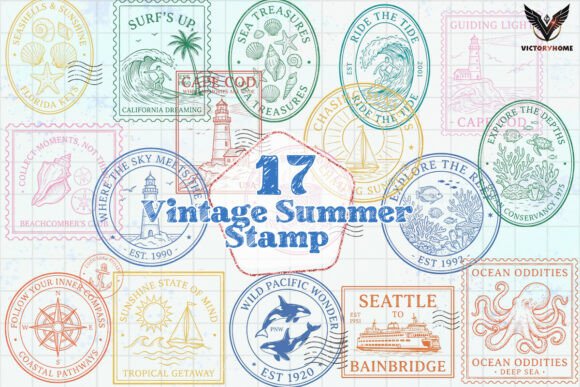 Download Vintage Summer Stamp PNG - Summer Collection