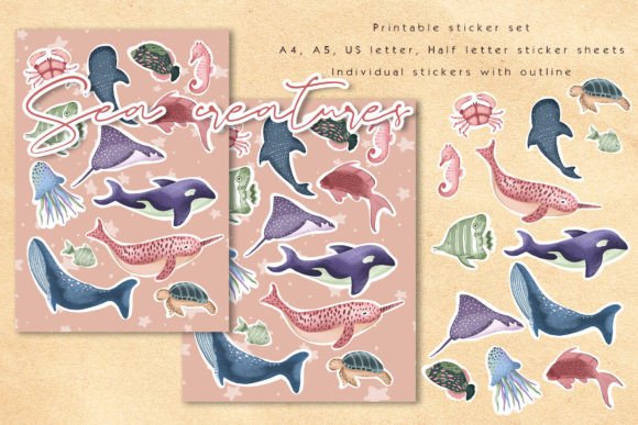 Download Ocean Creatures Sticker Pack - Ocean Collection